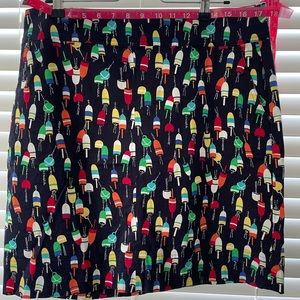 Straight cotton skirt